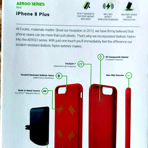 IPhone 8 phone plus case - RED - Picture 6 of 6